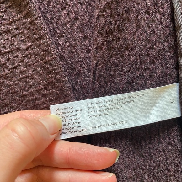 EILEEN FISHER Women’s Notch Collar Jacket Open Blazer in Plum Size M Business - Picture 8 of 8